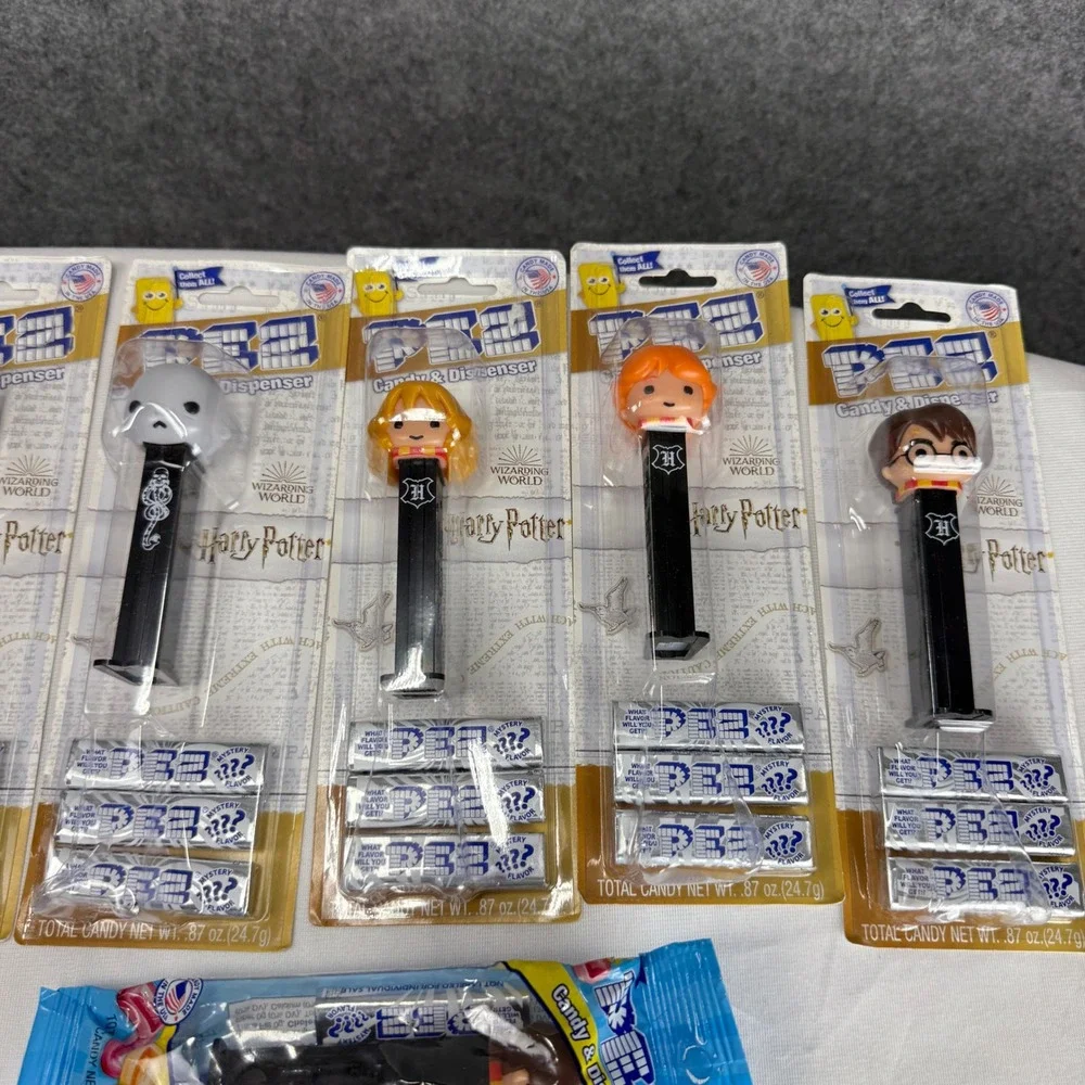Harry Potter PEZ Dispenser Lot of 6 Voldemort Hermione Ron New Sealed‎ Mystery